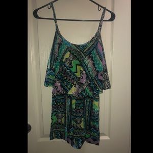 Forever 21 printed ROMPER